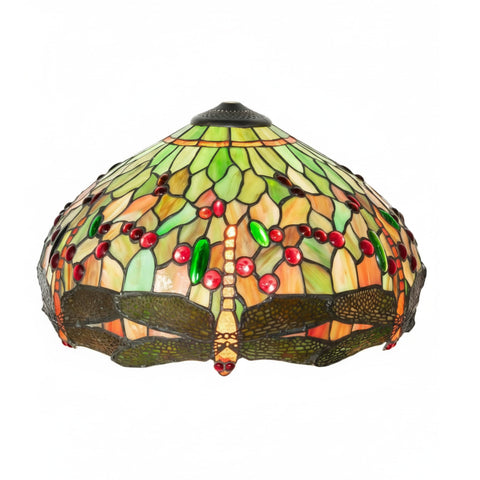 Oakestry 16 Wide Tiffany Hanginghead Dragonfly Shade Tiffany Style Lighting Fixture Stained Glass Decorative Indoor Lamp Vintage Classic Home Lighting Living Room Bedroom Office De