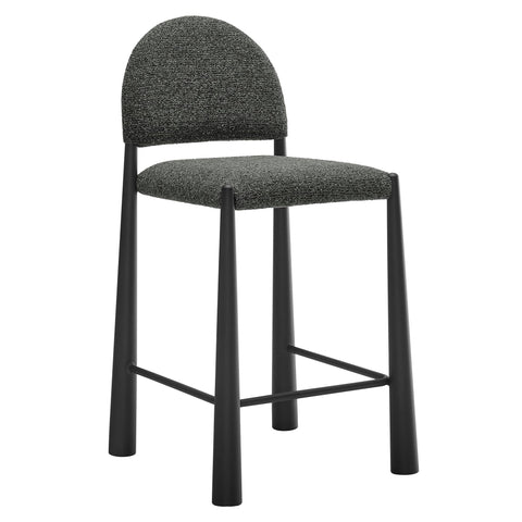 Oakestry Premium Hayley Upholstered Fabric Counter Stool Suitable for Elegant Home Styling Decorative Display Arrangements and Refined Placement Throughout Living Areas