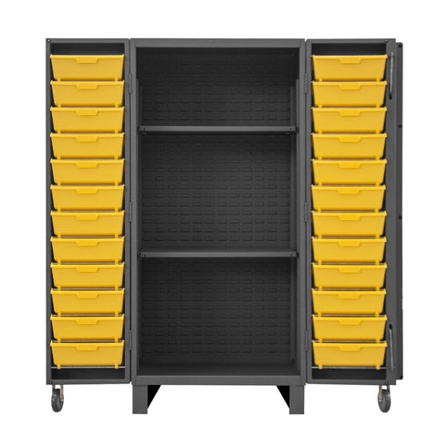 Oakestry Industrial Steel Storage Cabinet Rugged Reliable Extra Heavy Duty recessed Door Organization System pegboard bin Secure Closure Workshop Garage Warehouse