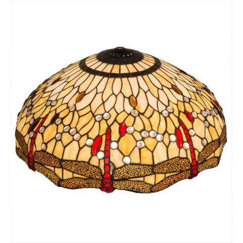 Oakestry Beige Flame Tiffany Style Lighting Shade Soft Neutral Artistic Pattern Decorative Accent for Warm Ambient Lighting Classic Elegant Home Décor Statement
