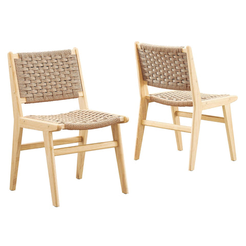 Oakestry Saorise Wood Dining Side Chair Contemporary Wooden Accent Seating Modern Decorative Chair for Dining Room Kitchen Living Space Indoor Furniture