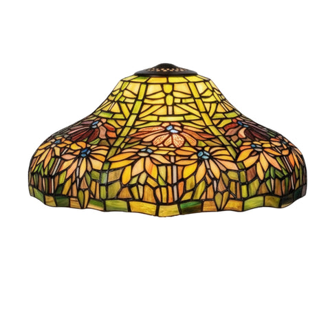 Oakestry Tiffany 10559 16 in Poinsettia Shade Stained Glass Tiffany Style Lighting Fixture Stained Glass Decorative Indoor Lamp Vintage Classic Home Lighting Living Room Bedr