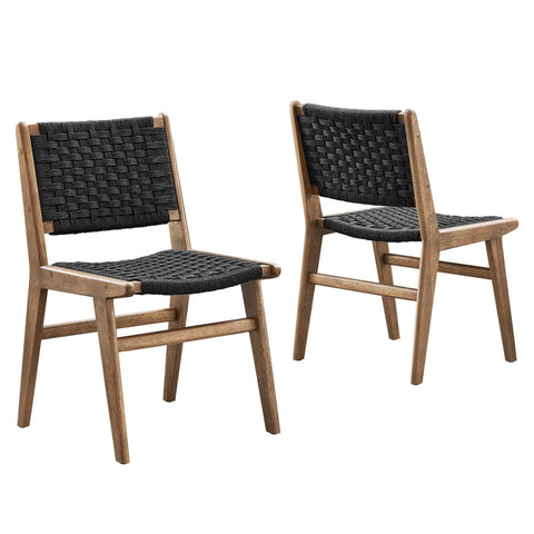 Oakestry Saorise Modern Wood Dining Side Chair Contemporary Decorative Seating Accent Chair for Dining Room Kitchen Apartment Indoor Living Furniture