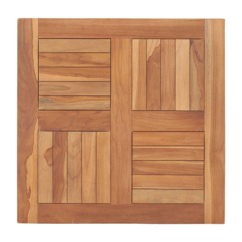 vidaXL Table Top Solid Teak Wood 23.6 in.x23.6 in.x1 in.