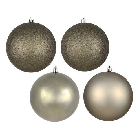 12 In. Emerald 4 Fin Ball Asst Drilled 4/Bg