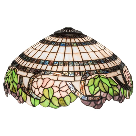 Oakestry Tiffany Lighting 28882 Handel Grapevine Shade Lamp Multicolored Tiffany Style Lighting Fixture Stained Glass Decorative Indoor Lamp Vintage Classic Home Lighting Liv