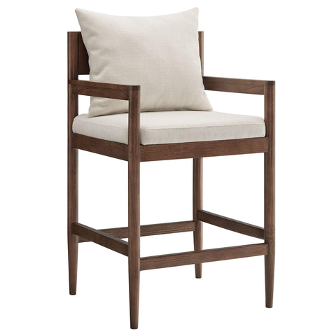 Oakestry Premium Remington Wood Counter Stool Designed to Complement Premium Decorative Themes Luxury Inspired Styling and Coordinated Everyday Home Presentation