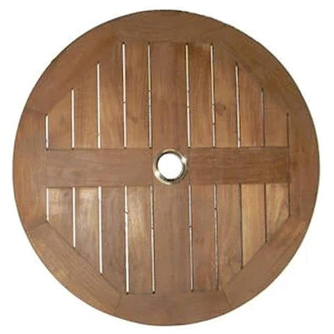 Oakestry 24 Outdoor Table Compliment Stool/Side Table—Fully Assembled Round Accent Piece Perfect for Patio Dining Sets, Bar Tables, and Outdoor Entertaining Spaces