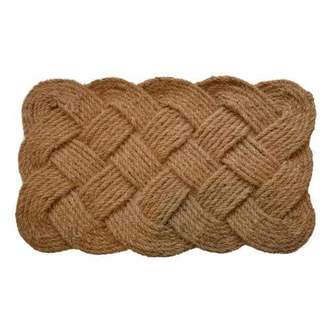 Oakestry Natural Rope Jute Rug Doormat 24 x 37 Inch Handwoven Braided Carpet Eco Friendly Floor Mat Durable Non Slip Indoor Entryway Kitchen Bedroom Rustic Farmhouse Home Decor
