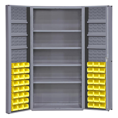 Oakestry Heavy Duty Steel Storage Cabinet Adjustable Shelves Garage Organizer Industrial Metal Lockable Commercial Warehouse Furniture