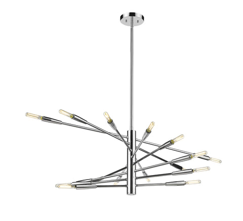 Oakestry 5-Light Chandelier Matte Black Drum Pendant White Fabric Shade Modern Cage Ceiling Light for Dining Room Living Room Foyer