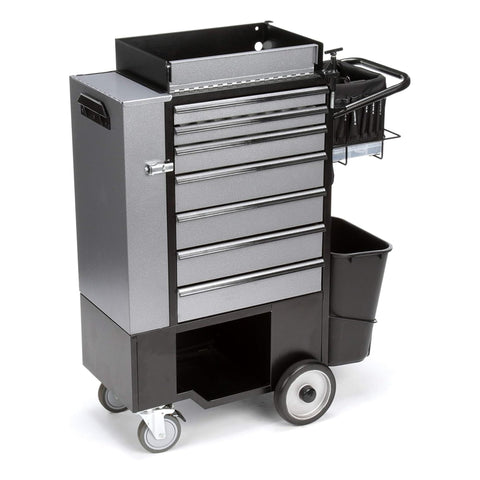 Oakestry Carbon Steel General Maintenance And PM Engineering Cart No Tools Utility Cart Heavy Duty Rolling Storage Organizer Industrial Commercial Workshop Warehouse Service Equipment Portable Durable