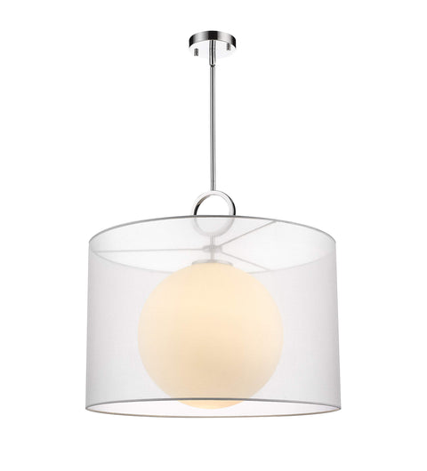 Oakestry Arosia Chrome 1 Light Pendant Sleek Modern Hanging Ceiling Fixture Adjustable Single Light for Kitchen Island Dining Room Bedroom Contemporary Decorative Indoor Lighting