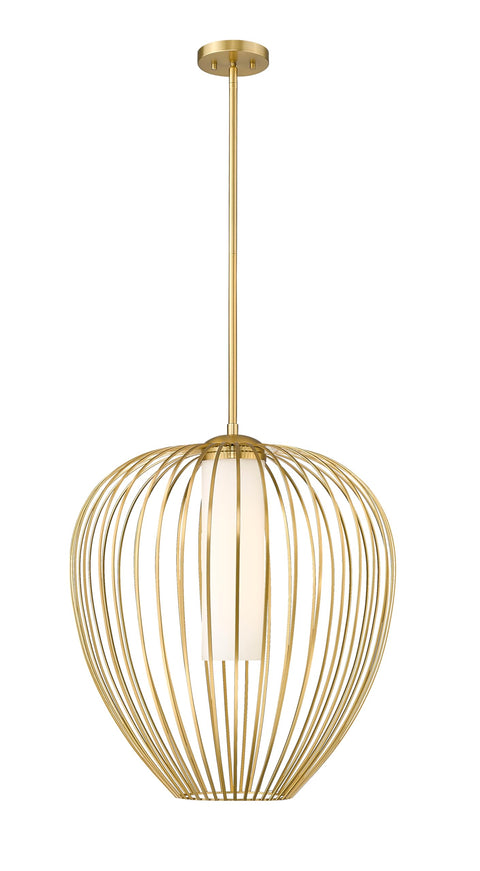 Oakestry Savanti 1 Light Pendant Modern Gold Hanging Ceiling Fixture Adjustable Single Pendant Light for Kitchen Island Dining Room Bedroom Luxury Contemporary Indoor Lighting