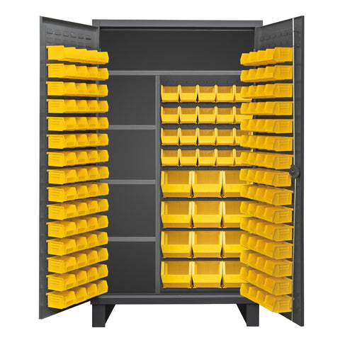 Oakestry Industrial Steel Storage Cabinet Stable Secure Extra Heavy Duty recessed Door Organization System pegboard Lockable Handle Service Bay Utility