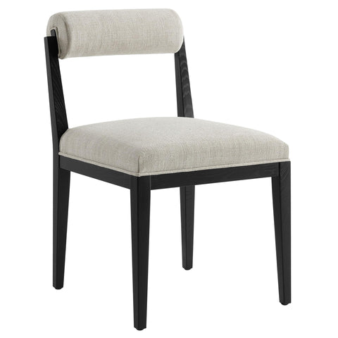 Oakestry Kai Upholstered Fabric Dining Chair Contemporary Accent Seating Modern Padded Chair for Dining Room Kitchen Living Space Apartment Indoor Furniture