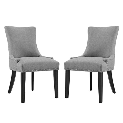 Oakestry Marquis Contemporary Fabric Dining Side Chair Set of 2 Modern Upholstered Accent Seating for Kitchen Dining Room Living Area Furniture
