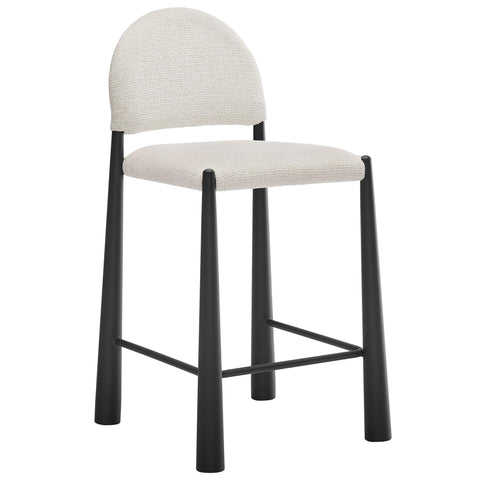 Oakestry Premium Hayley Upholstered Fabric Counter Stool Blending Decorative Functionality Timeless Styling and Premium Presentation for Contemporary and Transitional Interiors