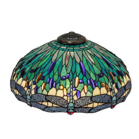 Oakestry 22 Wide Tiffany Hanginghead Dragonfly Shade Tiffany Style Lighting Fixture Stained Glass Decorative Indoor Lamp Vintage Classic Home Lighting Living Room Bedroom Office De