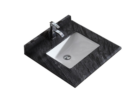 Oakestry Modern Single Bowl Kitchen Sink with Undermount Installation, Deep Rectangular Basin, and Stone-Inspired Countertop Finish