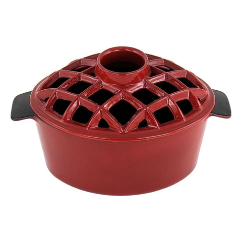 Oakestry 2.2 Quart Enamel Woodstove Steamer Lattice Top Humidifier Stove Accessory Indoor Outdoor Rustic Home