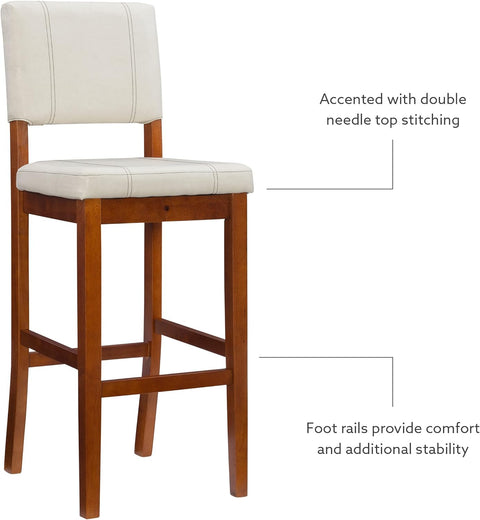 Oakestry Milano Bar Stool Off-White