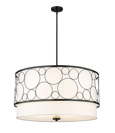 Oakestry 8-Light Chandelier Polished Nickel Square Frame Alabaster Style Shade Modern Art Deco Ceiling Light for Dining Room Foyer Kitchen