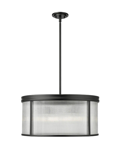 Oakestry Bordeaux 9-Light Chandelier – Bronze Steel Frame, Matte Opal Glass Shades, Medium Bulbs, Transitional Fusion Lighting