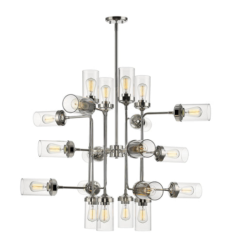 Oakestry 12-Light Chandelier Matte Black Square Frame Candle Style Modern Linear Ceiling Light for Dining Room Foyer Kitchen Living Room