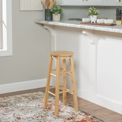 Oakestry 29-Inch Barstool With Round Seat