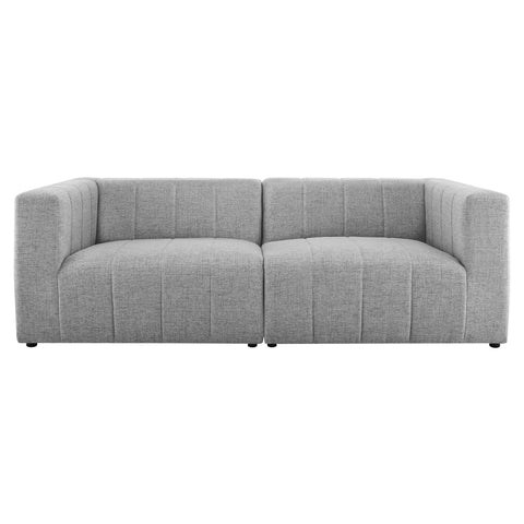 Oakestry Luxury Inspired Bartlett Upholstered Fabric 2-Piece Loveseat Comfortable Indoor Loveseat for Living Room Apartment Lounge Reception Area Premium Daily Styling