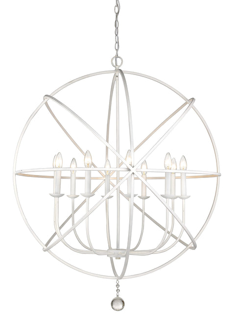 Oakestry 8-Light Chandelier Matte Black Geometric Cage Pendant Modern Industrial Conical Design Ceiling Light for Dining Room Foyer Living Room