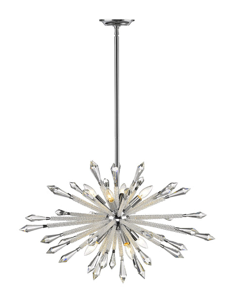 Oakestry 9-Light Chandelier Aged Brass Finish Modern Linear Metal Frame Ceiling Light for Dining Room Foyer Living Room Kitchen