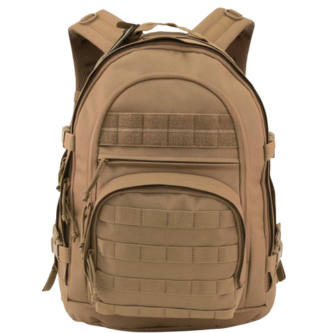 Oakestry Bunker 72 Hour Tactical Backpack, Coyote – MOLLE Hydration-Compatible Pack with Compression Straps & Waist Belt