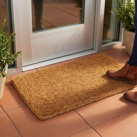 Oakestry Coco Coir Door Mat 24 x 39 Inch Natural Fiber Doormat Heavy Duty Woven Backing Non Slip Entry Rug Indoor Outdoor Front Door Porch Patio Dirt Trapper Durable Welcome Mat