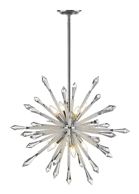 Oakestry 6-Light Chandelier Aged Brass Finish Modern Linear Metal Frame Ceiling Light for Dining Room Foyer Living Room Kitchen
