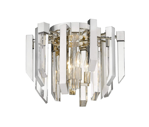 Oakestry 4 Light Flush Mount Ceiling Fixture for Indoor Lighting, Modern Decorative Ceiling Lamp with Even Illumination, Space Saving Design for Home Bedroom Kitchen Hallway