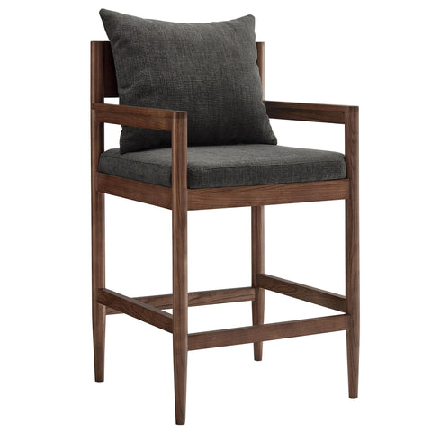 Oakestry Premium Remington Wood Counter Stool Designed to Complement Premium Decorative Themes Luxury Inspired Styling and Coordinated Everyday Home Presentation