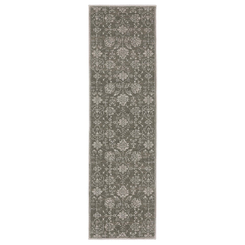 Oakestry Runner Rug Grey/Light Grey, Indoor Hallway Carpet, Soft Durable Feel, Stain Resistant Easy Care Runner Rug