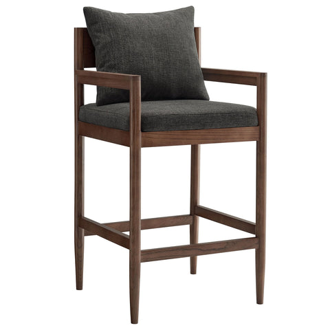 Oakestry Premium Remington Wood Bar Stool Blending Decorative Functionality Timeless Styling and Premium Presentation for Contemporary and Transitional Interiors