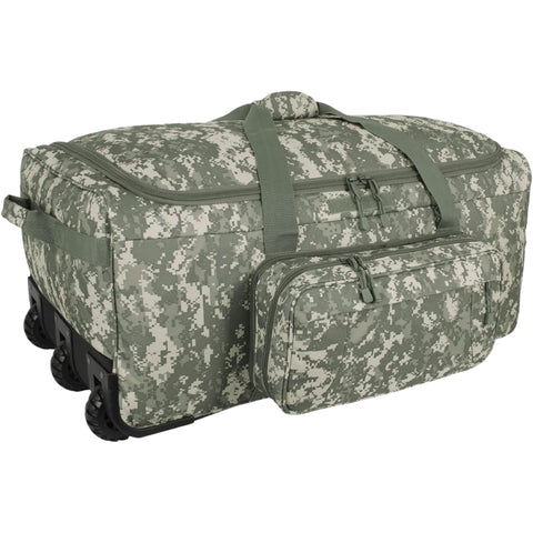 Oakestry Monster Deployment Bag, Coyote – 178L Rolling Tactical Gear Bag with 36" Compartment, Divider & Tractor Wheels