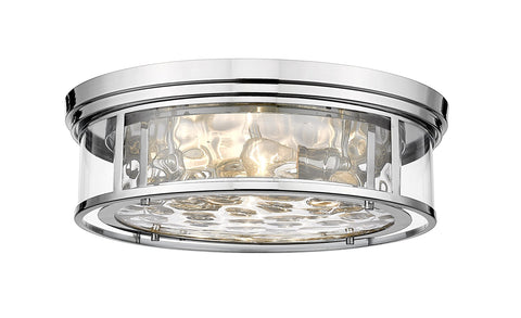 Oakestry Clarion 4 Light Flush Mount Ceiling Light Fixture with Polished Nickel Finish, 240 Watts Bright Output, Modern Elegant Design, Low Profile Lighting for Bedroom Living Room Kitchen