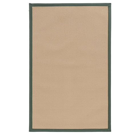 Oakestry Athena 9'10" x 13' Wool Area Rug – Hand-Bound, Natural Grass–Inspired Texture with Durable Tufted Construction, Neutral Base Accent for Layered Décor Living Spaces (Brown & Green)