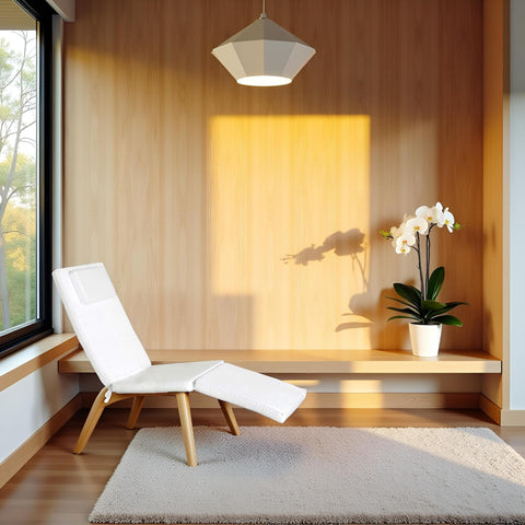 White Steamer Chair Cushion