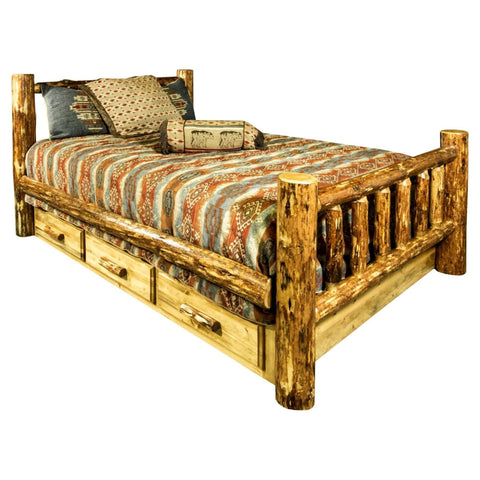 Glacier Country Collection King Bed w/ Storage