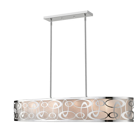 Oakestry 8 Light Linear Chandelier Modern Pendant Chandelier Lighting Fixture Polished Finish Elegant Ceiling Light for Kitchen Island Dining Room Adjustable Hanging Lamp