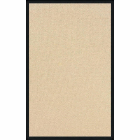 Oakestry Natural Wool Area Rug with Hand-Sewn Binding, Durable Tufted Build & Neutral Style for Modern or Traditional Interiors (Brown & Black)