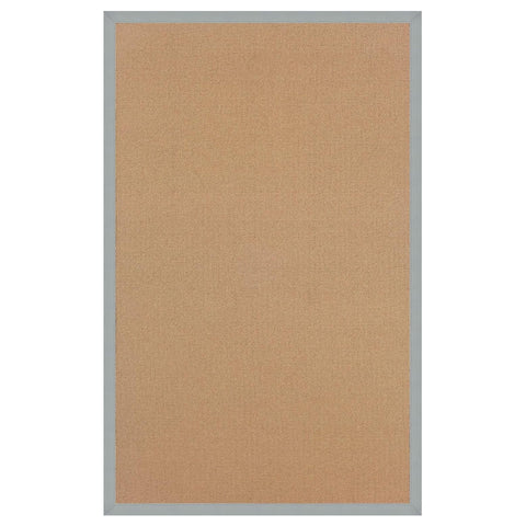 Oakestry Athena 9'10" x 13' Wool Area Rug – Hand-Bound, Natural Grass–Inspired Texture with Durable Tufted Construction, Neutral Base Accent for Layered Décor Living Spaces (Brown & Light Blue)