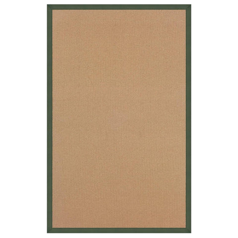 Oakestry Athena 9'10" x 13' Wool Area Rug – Hand-Bound, Natural Grass–Inspired Texture with Durable Tufted Construction, Neutral Base Accent for Layered Décor Living Spaces (Brown, Green)