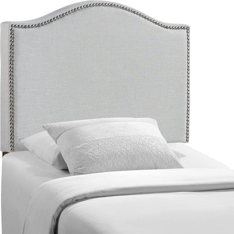 Curl Twin Nailhead Upholstered Headboard